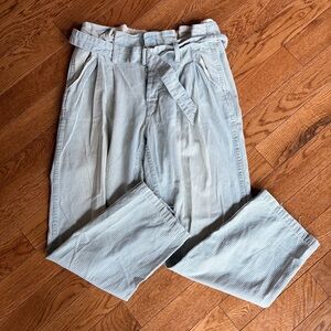 Polo Ralph Lauren Light Blue Conductor Stripe mid-rise Chinos Pants